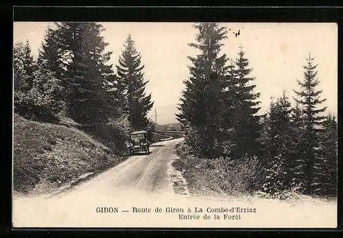 AK Giron, Route de Giron à La Combe-d`Erriaz, Entrée de la Foret