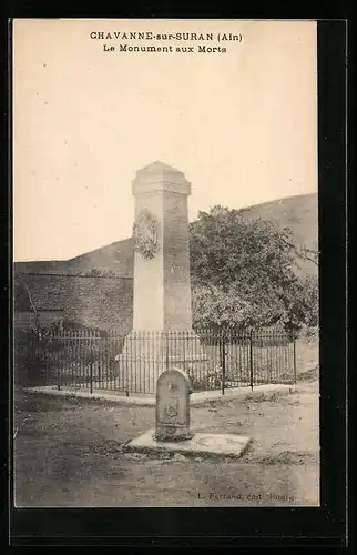 AK Chavanne-sur-Suran, Le Monument aux Morts
