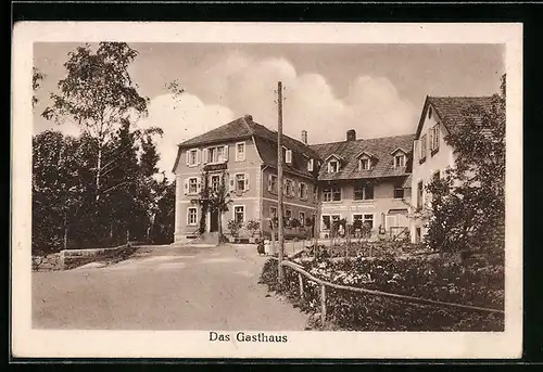 AK Gresgen bei Zell i. W., Gasthof & Pension zum Löwen Carl Brunner mit Zufahrt