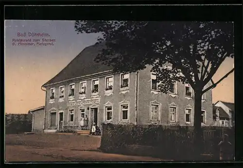 AK Bad Dürrheim, Restaurant zum Sternen S. Messmer, Strassenansicht