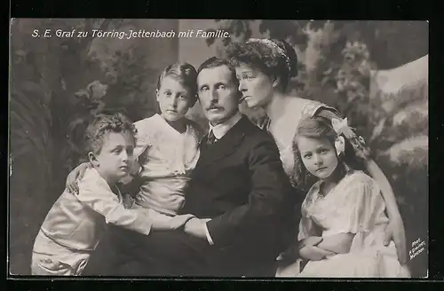 AK S. E. Graf zu Törring-Jettenbach mit Familie