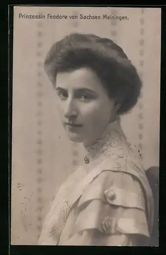 AK Prinzessin Feodore von Sachsen-Meiningen