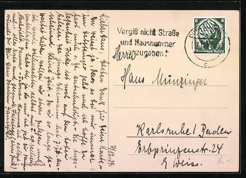 AK Dortmund, Burgtor mit Hauptpost