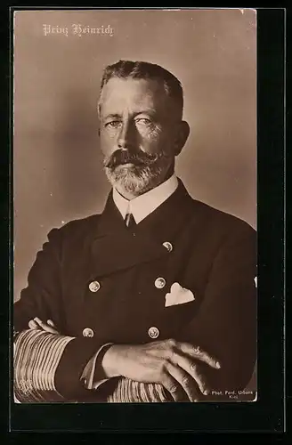 AK Prinz Heinrich von Preussen mit Einstecktuch