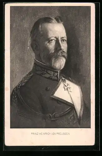 Künstler-AK Portrait von Prinz Heinrich von Preussen in Uniform