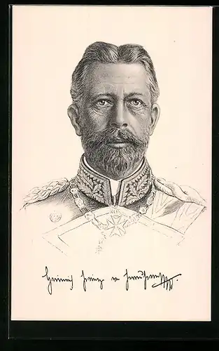 AK Prinz Heinrich von Preussen mit Vollbart