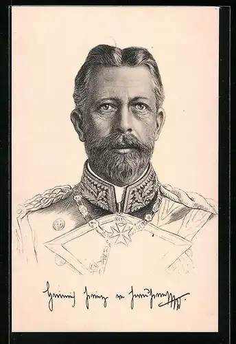 AK Prinz Heinrich von Preussen mit Vollbart