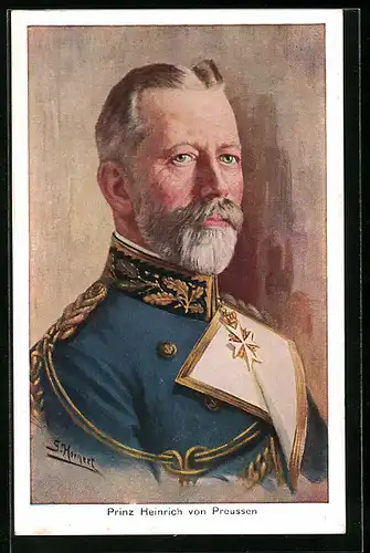 Künstler-AK Prinz Heinrich von Preussen mit Orden