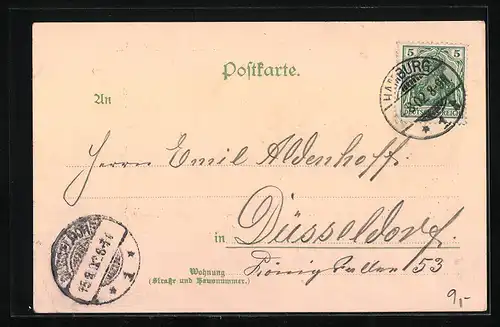 AK Hamburg, Passagierschiff Cobra in Fahrt, Passepartout