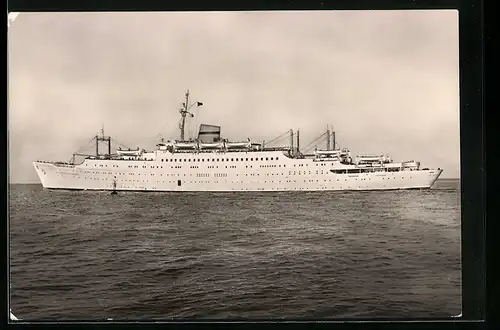 AK Passagierschiff M. S. Völkerfreunschaft auf hoher See