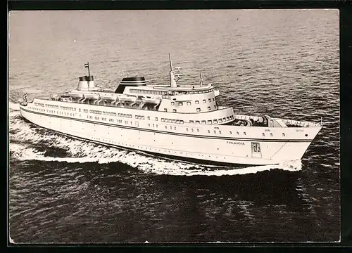 AK Passagierschiff M. S. Finlandia in voller Fahrt