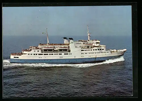 AK Hälsingborg, Passagierschiff MS Svea Drott Hälsingborg-Kobenhavn-Travemünde in voller Fahrt