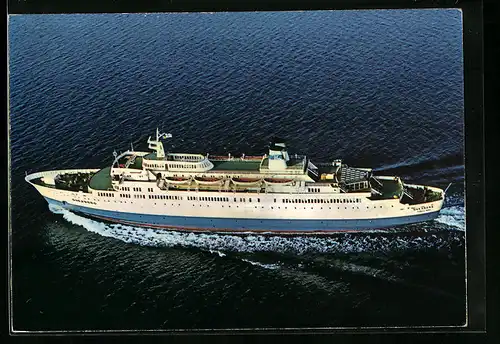 AK Passagierschiff MS Sveaborg auf hoher See