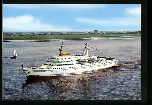 AK Passagierschiff MS Wappen von Hamburg in Fahrt