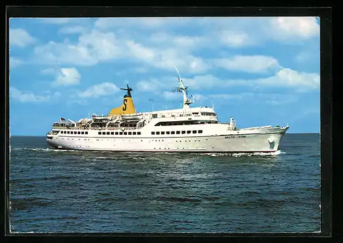 AK Passagierschiff MS Baltic Star auf hoher See