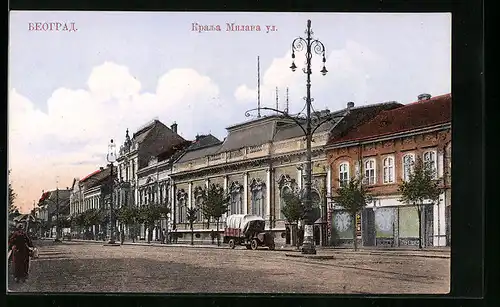 AK Belgrade, La rue du Roi Milan