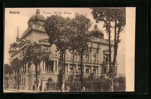 AK Belgrad, Konak. Königliches Palais