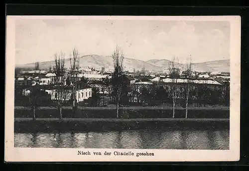 AK Nisch, Ortsansicht von der Citadelle aus