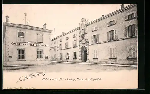 AK Pont-de-Vaux, Collège, Postes et Télégraphes