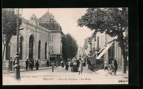 AK Belley, Rue de Cordon, La Halle
