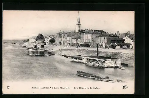 AK Saint-Laurent-les-Macon, Les Bords de la Saône