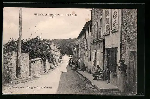 AK Neuville-sur-Ain, Rue Froide