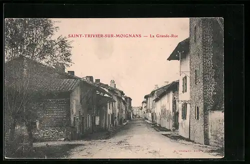 AK Saint-Trivier-Sur-Moignans, La Grande Rue