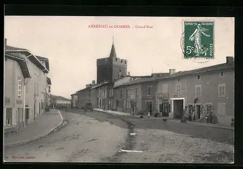 AK Ambérieu-en-Dombes, Grand Rue