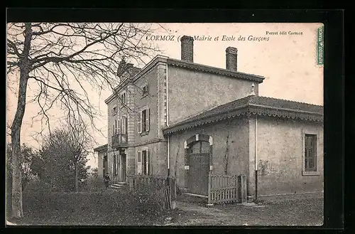 AK Cormoz, Mairie et Ecole des Garcons