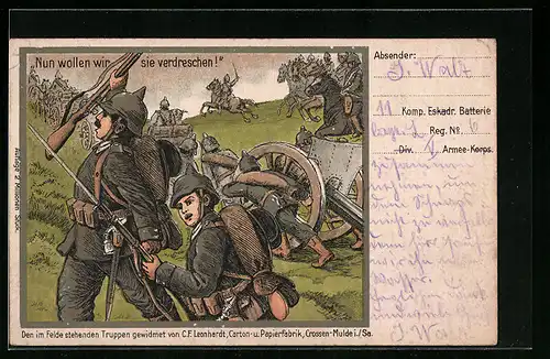 AK Nun wollen wir sie verdreschen!, Deutsche Soldaten in Uniform