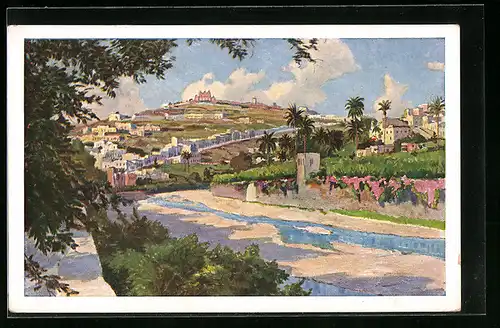 Künstler-AK Las Palmas, San Roque