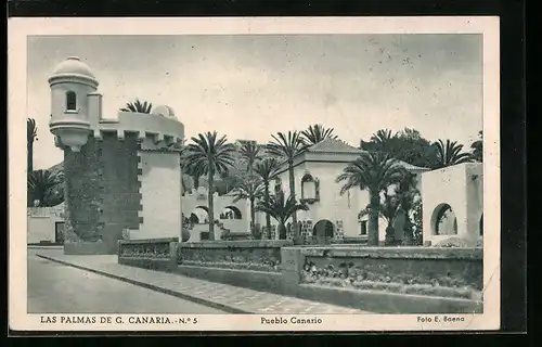 AK Las Palmas de Gran Canaria, Pueblo Canario