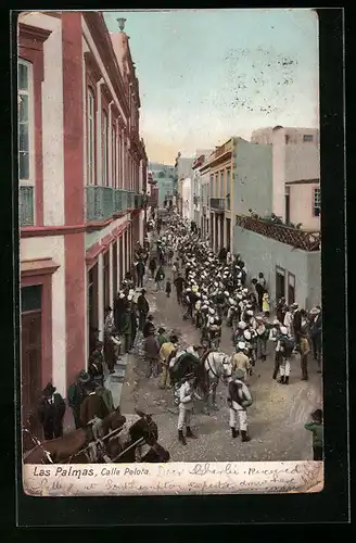 AK Las Palmas de Gran Canaria, Calle Pelota