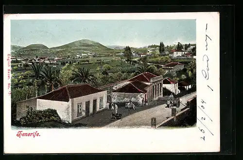 AK Tenerife, Ortspartie aus der Vogelschau