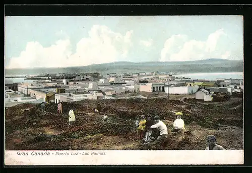 AK Puerto Luz, Ortsansicht aus der Vogelschau