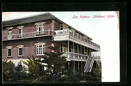 AK Las Palmas, Ansicht vom Metropol Hotel