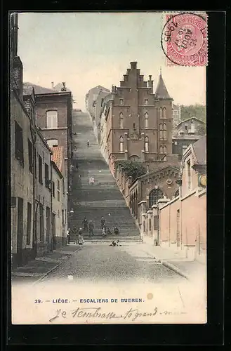 AK Liége, Escaliers de Bueren