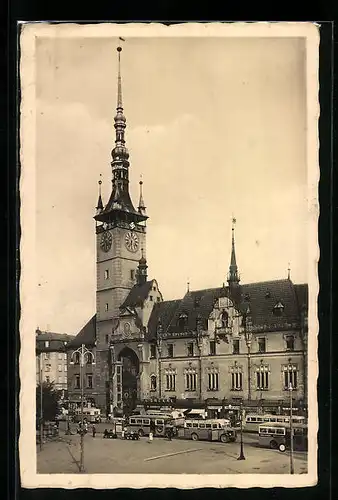 AK Olmütz, Rathaus,  am Kirchturm