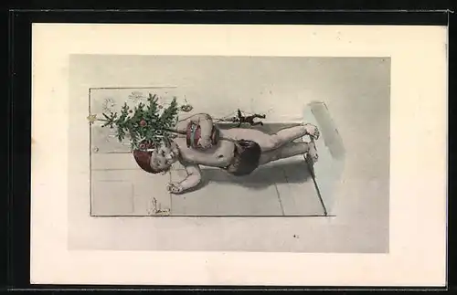 AK Familie der Prinzessin Isabella von Bayern, Autograph von Filibert, an Prinz Josef Clemens von Bayern