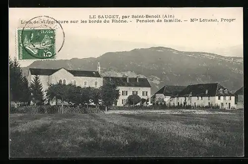 AK Le Sauget, Pension de famille Mlle Louaraz