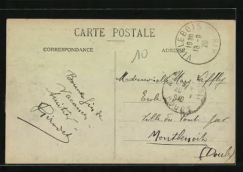 AK Les Granges-de-Montagnieu, Vue prise apres la Catastrophe du 6 Mai 1919