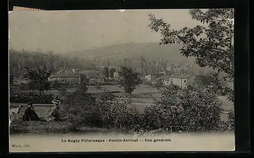 AK Poncin-Avrillat, Vue generale