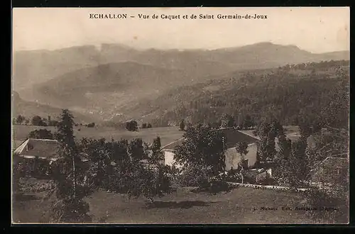 AK Echallon, Vue de Caquet et de Saint Germain-de-Joux