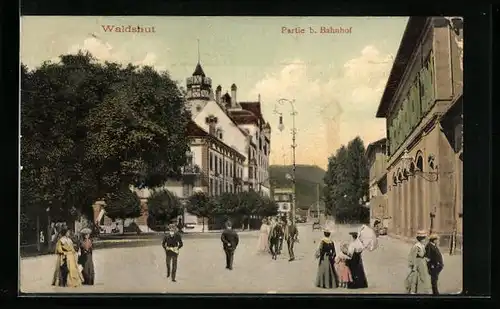 AK Waldshut, Strassenpartie beim Bahnhof