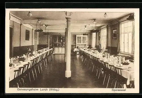 AK Lorch /Württ., Genesungsheim, Speisesaal