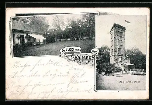 AK Valtenberg, Gasthaus und König-Johann-Thurm