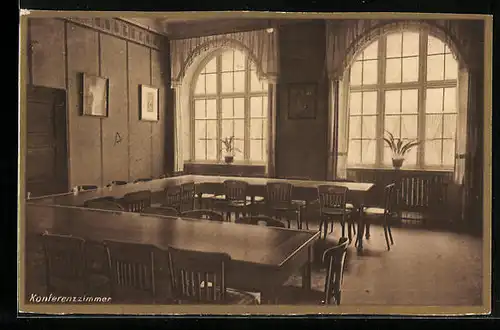 AK Köln /Rh., Kloster der Ursulinen, Lyzeum, Konferenzzimmer