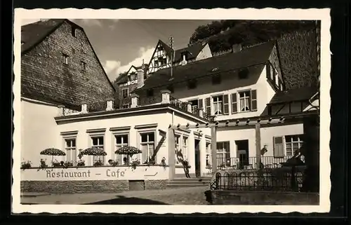 AK Bernkastel, Restaurant-Cafe Kolpinghaus E. Korg, Strassenansicht