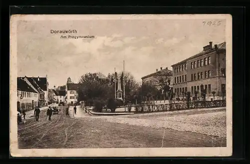 AK Donauwörth, Strassenpartie am Progymnasium