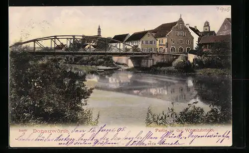 AK Donauwörth, Partie an der Wörnitzbrücke